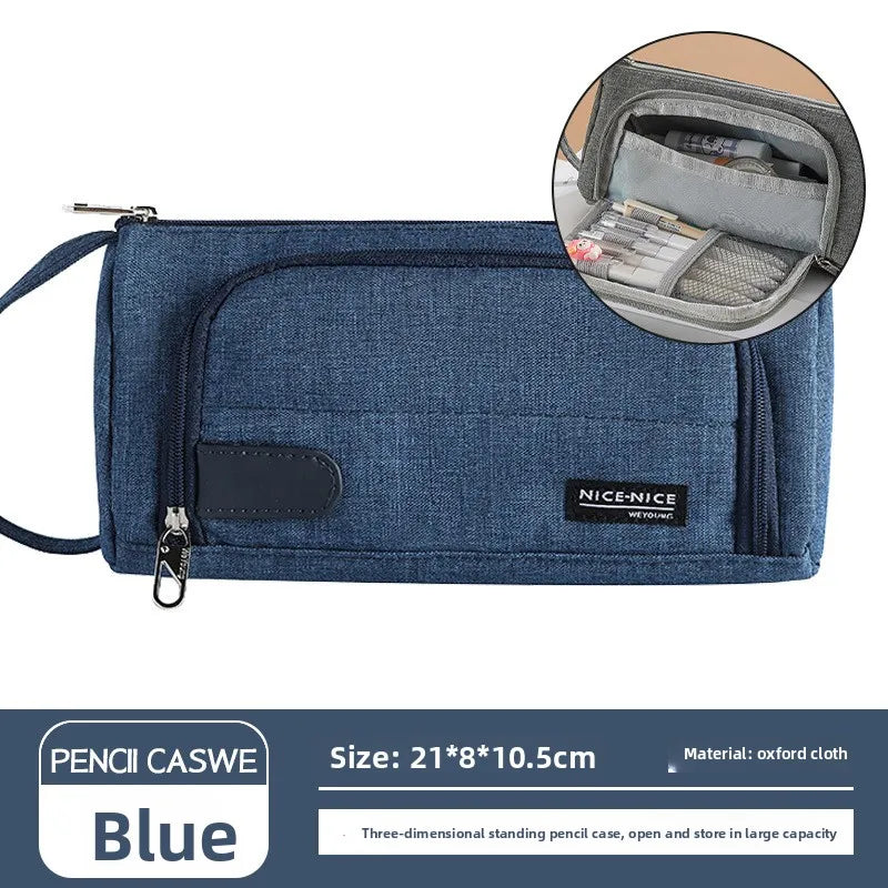 Open Window Pencil Bag Holder Case High Capacity Pen Pouch School Office Supplies Korea Stationery Gift Box Organizer Store