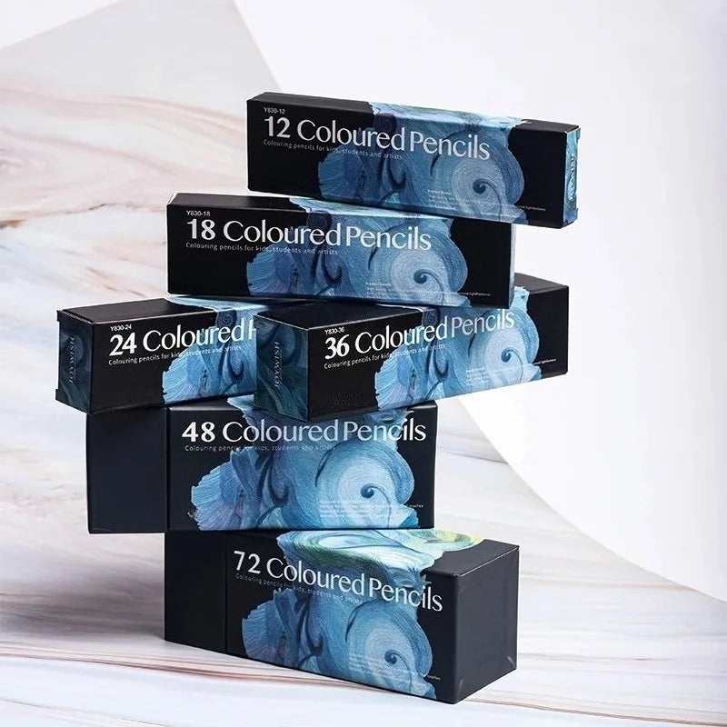 12/36/48/72 Professional Wooden Colored Pencils Set Hexagon Handle Artist Painting Drawing Sketching Art Design Oily Pencils