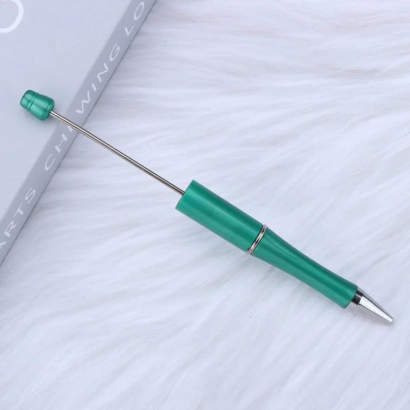 30Pcs DIY Beadable Ballpoint Ball Pens Gradient Gift Advertising Pens Korean Stationery Pen Making Supplies Gifts Office School