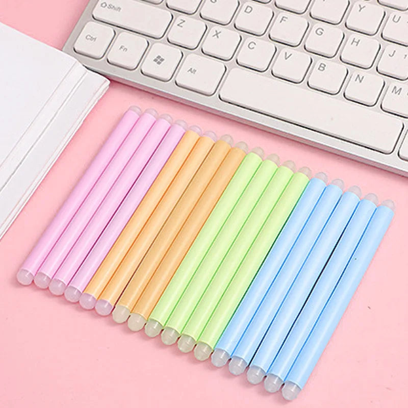10pcs Erasable Pen Special Eraser Rubber Stick Creative Stationery School Office Supplies Cute Cartoon Children Learning Gifts