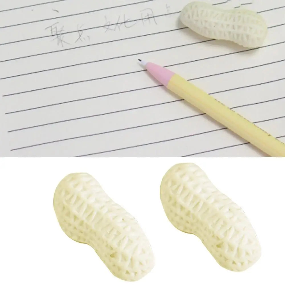 Cute Kawaii Peanut Eraser Rubber Korean Groundnut Stationery School Office Supply Novelty Simulated Peanut Eraser Student Prize