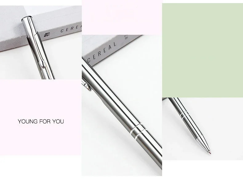 50pcs/lot Hot Sell Custom Ballpoint Pen Metal Pen Support Custom Logo Advertising Wholesale Personalized Pen Advertising Gift