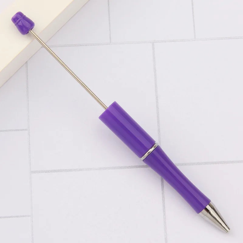 30Pcs DIY Beadable Ballpoint Ball Pens Gradient Gift Advertising Pens Korean Stationery Pen Making Supplies Gifts Office School