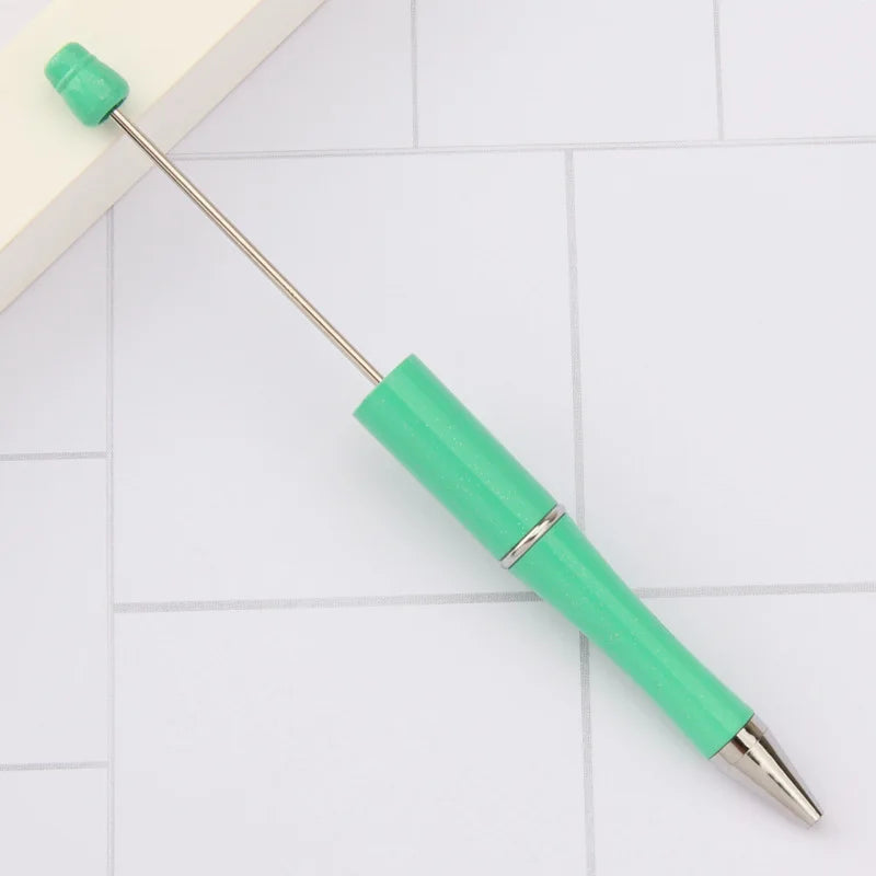 30Pcs DIY Beadable Ballpoint Ball Pens Gradient Gift Advertising Pens Korean Stationery Pen Making Supplies Gifts Office School