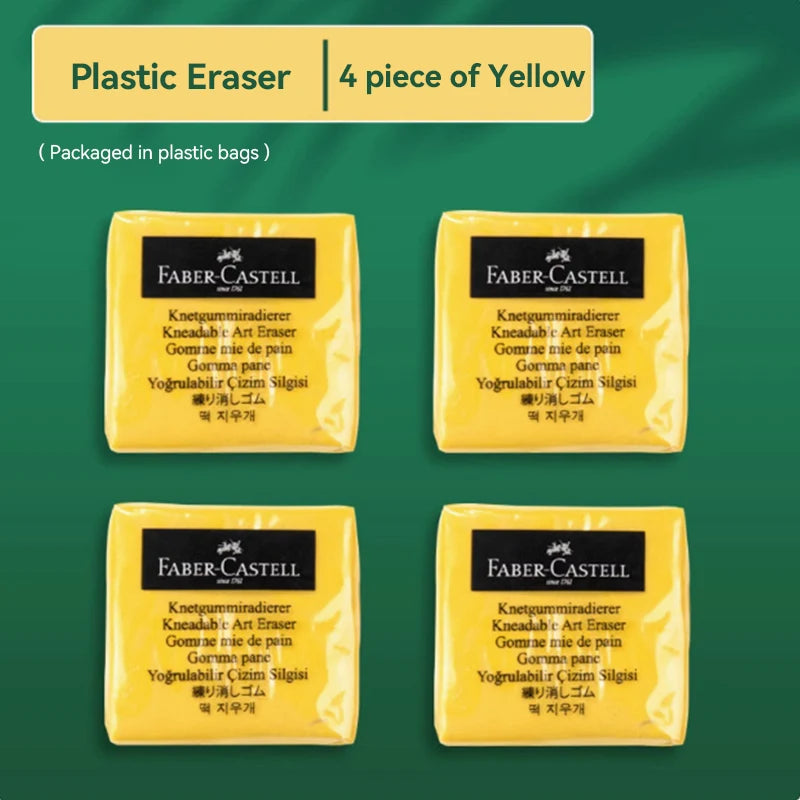 4Pcs Plasticity Rubber Eraser Wipe Highlight Kneaded Soft for Art Pianting Artists Design Sketch Drawing Plasticine Stationery