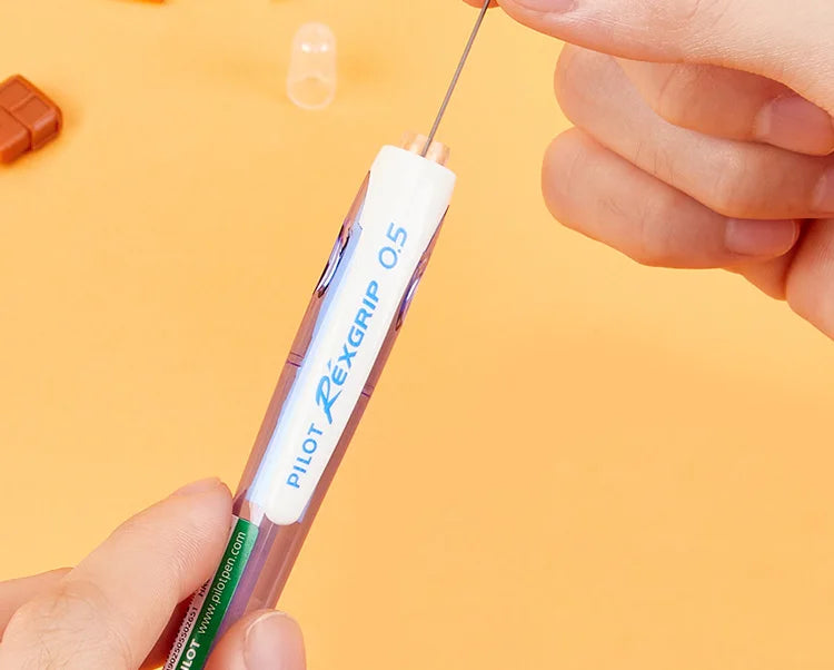 Japan PILOT HRG-10R Mechanical Pencil,Colored Rod Unbreakable,Non-Toxic,for Kids Beginner writing,drawing,Design School Supplies