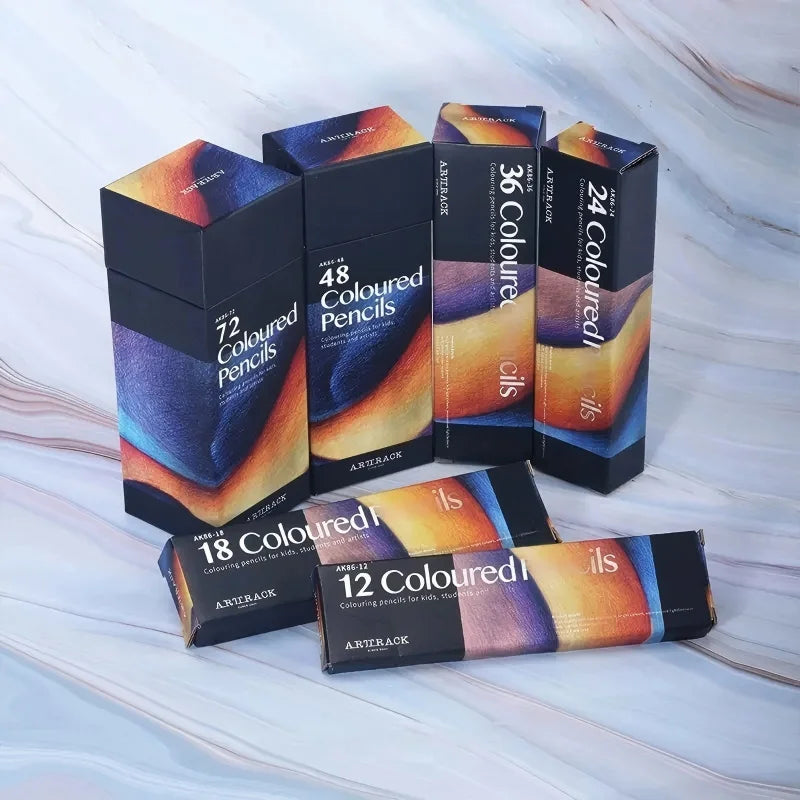 12/24/36/48/72 Colors Oily Colored Pencils Set Wood Professional Artist Paintings Drawing Sketch Art Design Student Supplies