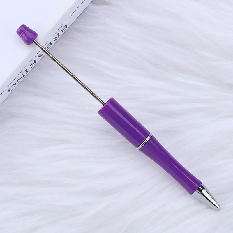 30Pcs DIY Beadable Ballpoint Ball Pens Gradient Gift Advertising Pens Korean Stationery Pen Making Supplies Gifts Office School