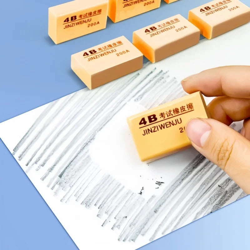 5/10/20/30  4B eraser leaves no marks or debris, is extremely clean, and can smoothly erase text into lines.