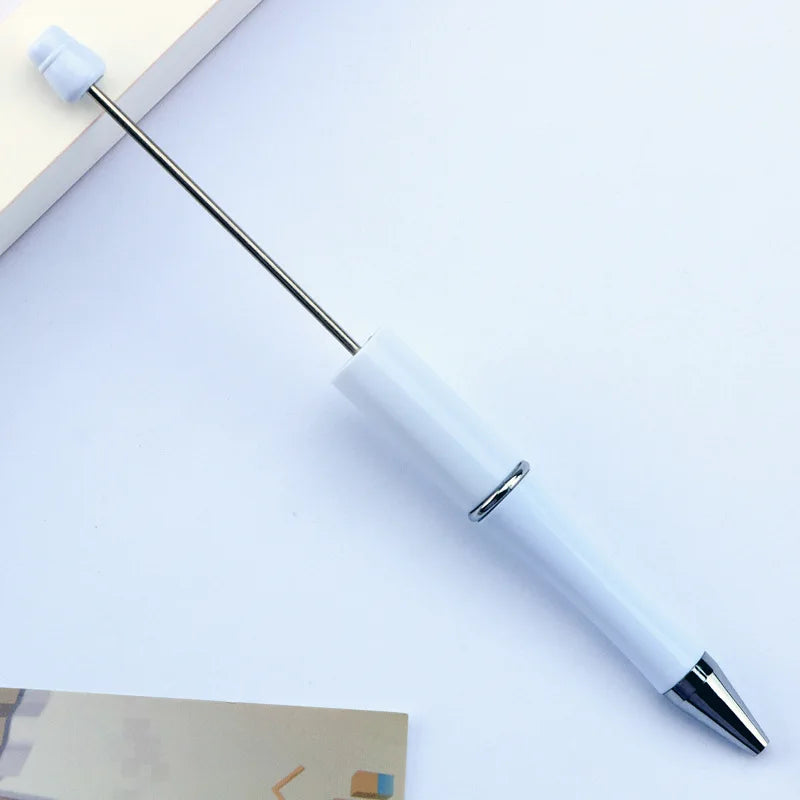 30Pcs DIY Beadable Ballpoint Ball Pens Gradient Gift Advertising Pens Korean Stationery Pen Making Supplies Gifts Office School