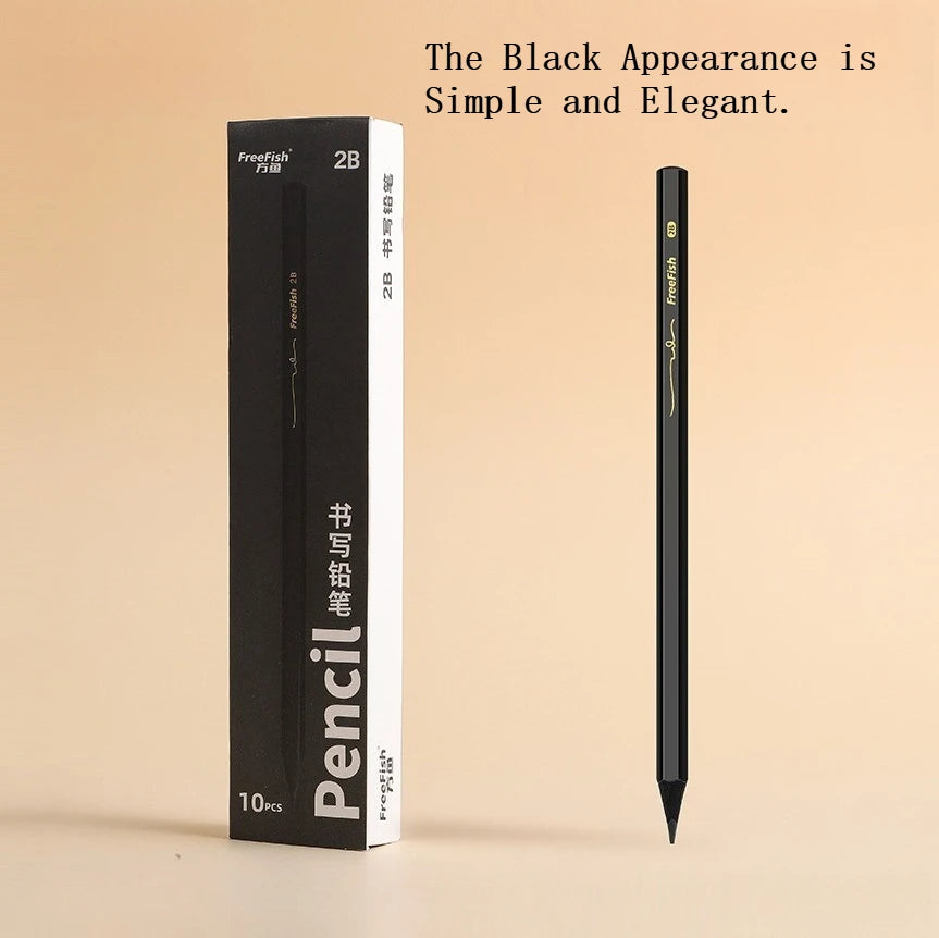 10/20 Pcs Pencils 2B/HB Write Smooth Simple Black for Student Sketch Architectural Drawing Writing Art Office School Supplies