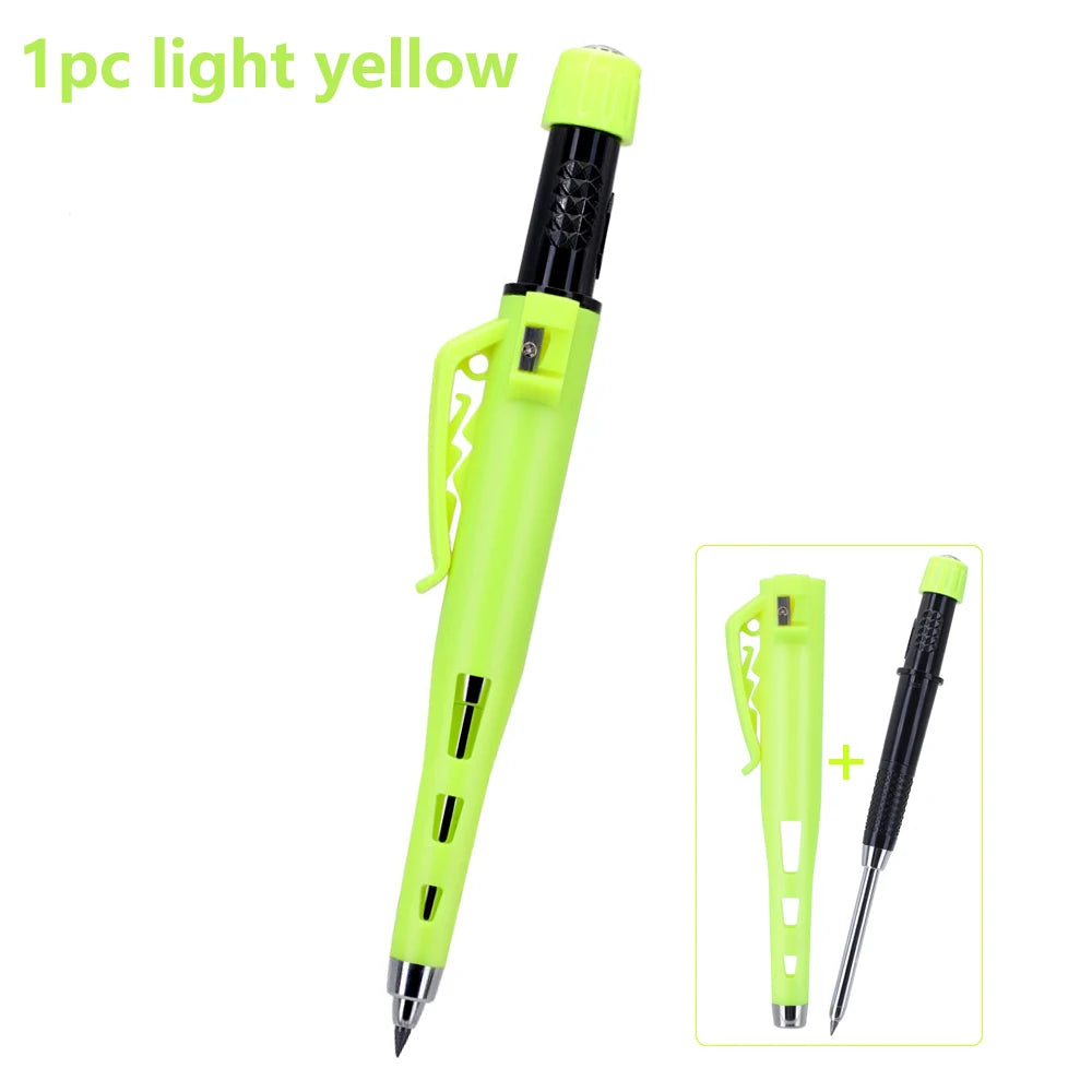 High Quality 2.8mm Woodworking Mechanical Pencil Protective Case with Built-In Pencil Sharpener Deep Hole Marking Pencil