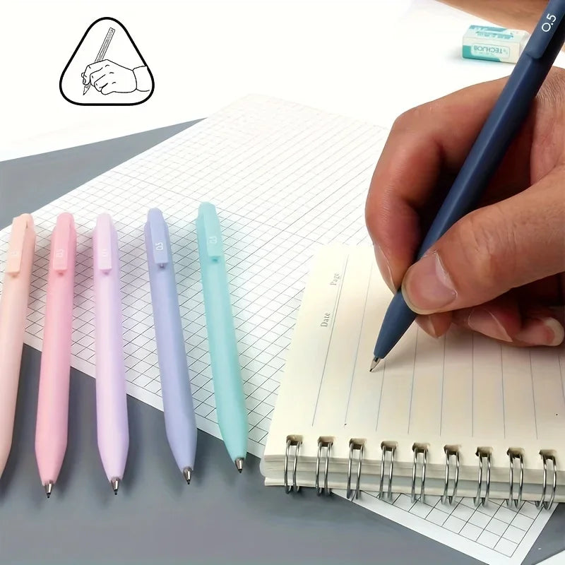 6/12 PCS Pencils for Students Use 0.5/0.7 Simple Triangular Rod Posture Correction Mechanical Pencils