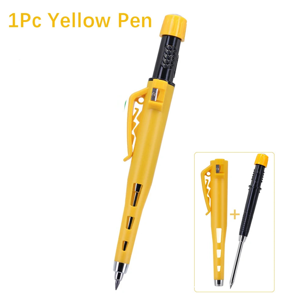 High Quality 2.8mm Woodworking Mechanical Pencil Protective Case with Built-In Pencil Sharpener Deep Hole Marking Pencil