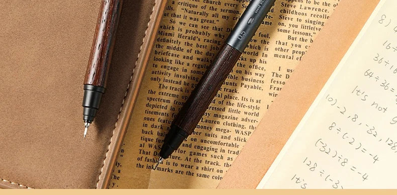 Uni Kuru Toga Metal Mechanical Pencil,M5-KW/KH Metal&Wood Barrel Premium 0.5mm Automatic Rotation Engine For Writing,DraftingPen