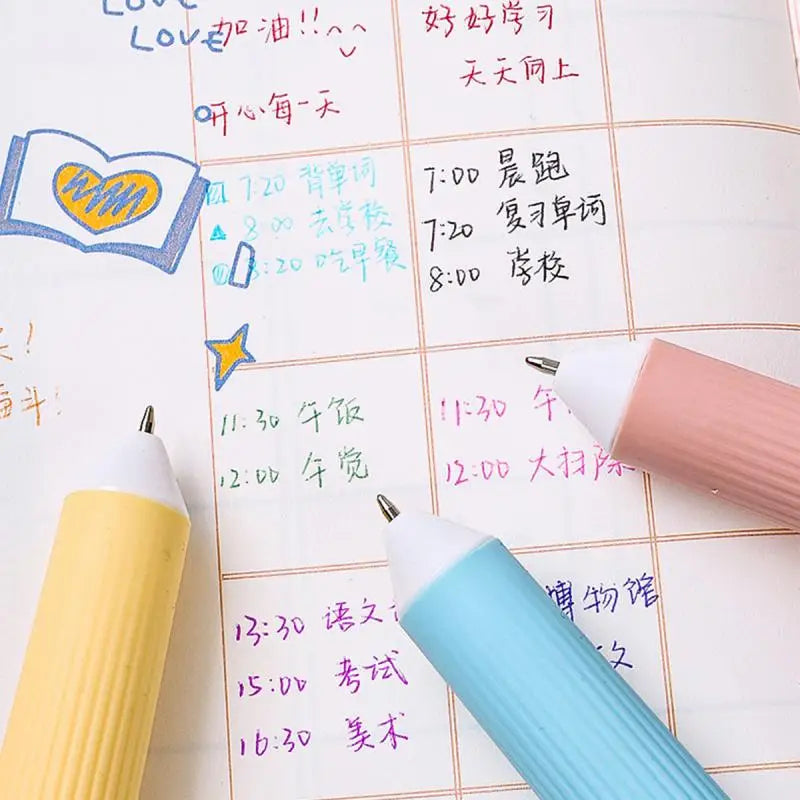 28 Color Ballpoint Pen 0.8mm Soft Grip Press Multicolor Writing Pen For Drawing School Supplies Stationery