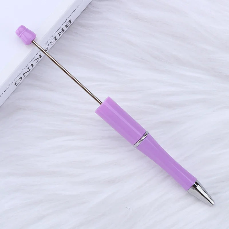 30Pcs DIY Beadable Ballpoint Ball Pens Gradient Gift Advertising Pens Korean Stationery Pen Making Supplies Gifts Office School
