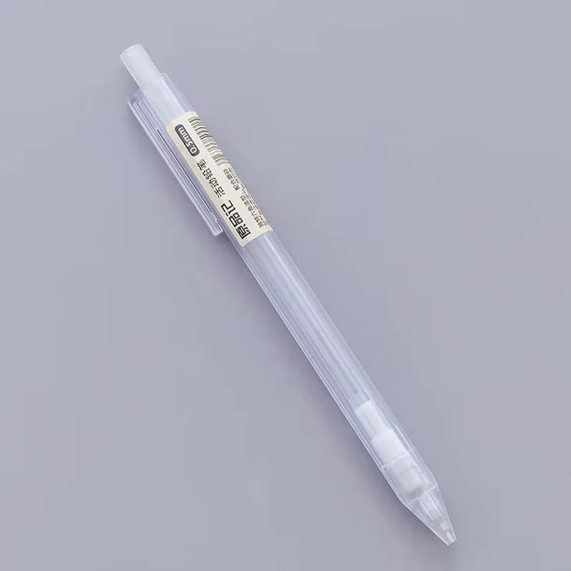 3pcs Simple Style Clear Automatic Pencil 0.5mm 0.7mm Mechanical Pencils Student Office Stationery Supplies