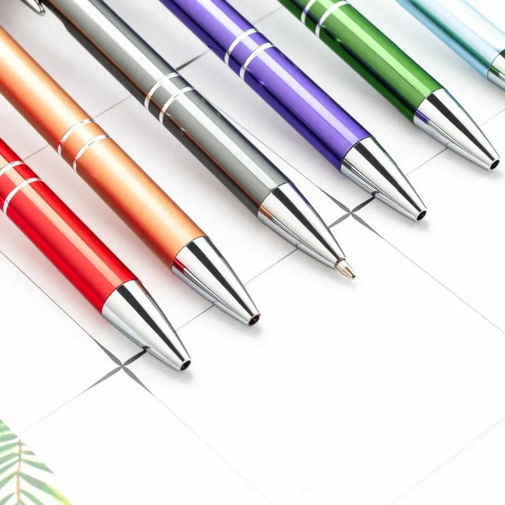 50pcs/lot Hot Sell Custom Ballpoint Pen Metal Pen Support Custom Logo Advertising Wholesale Personalized Pen Advertising Gift