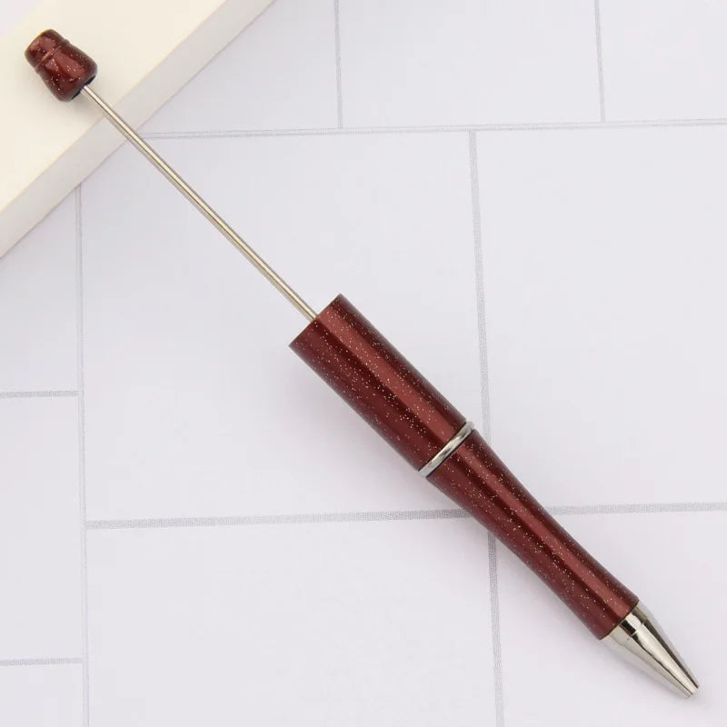 30Pcs DIY Beadable Ballpoint Ball Pens Gradient Gift Advertising Pens Korean Stationery Pen Making Supplies Gifts Office School