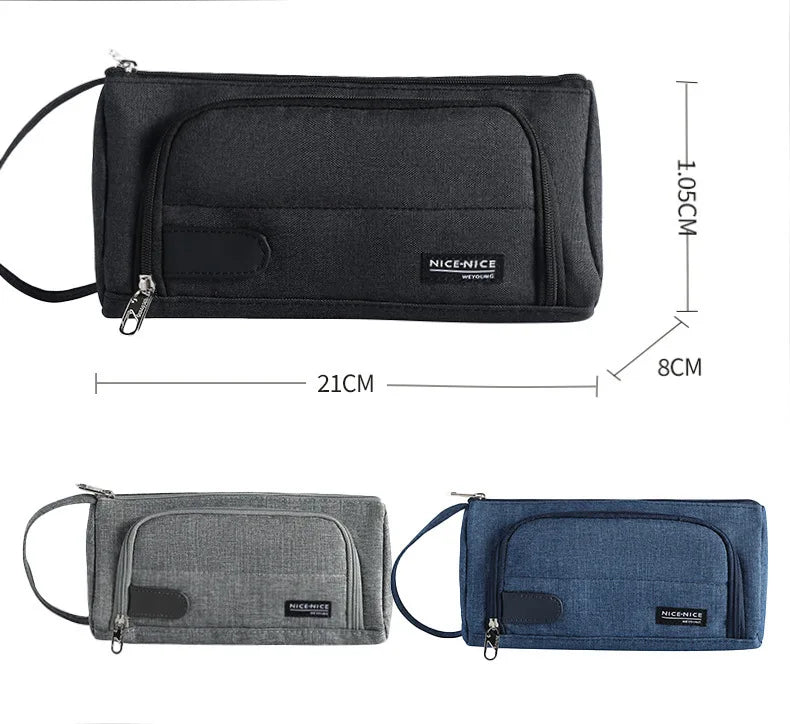 Open Window Pencil Bag Holder Case High Capacity Pen Pouch School Office Supplies Korea Stationery Gift Box Organizer Store
