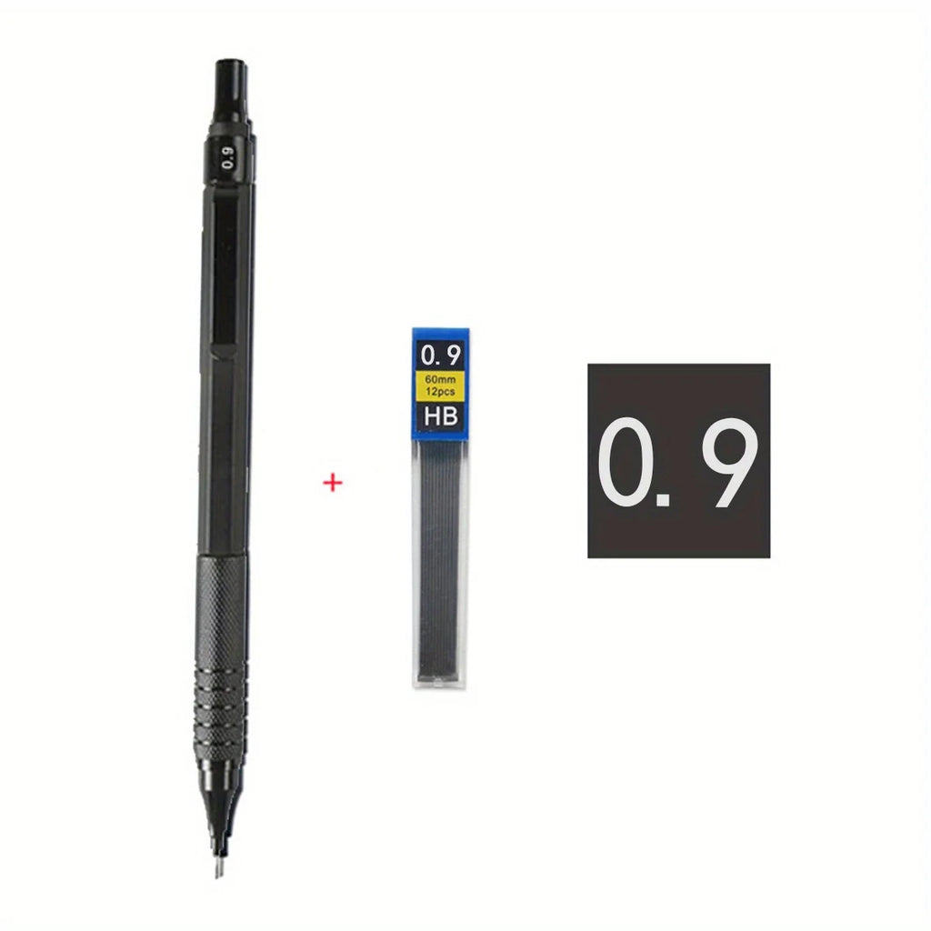 The same style as the architectural designer!Low center of gravity metal mechanical pencil 0.5-2.0mm full specification 2B/HB do