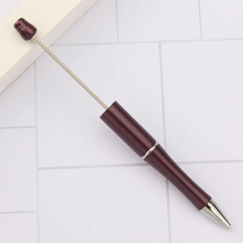30Pcs DIY Beadable Ballpoint Ball Pens Gradient Gift Advertising Pens Korean Stationery Pen Making Supplies Gifts Office School