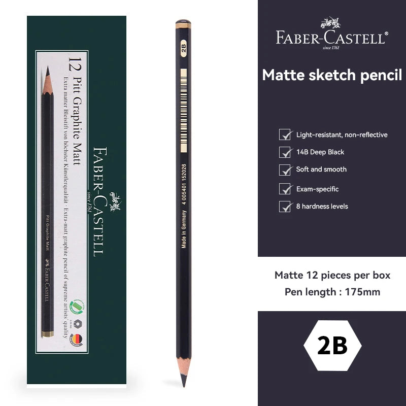 Faber-Castell 3/12Pcs Set Matte Sketch Pencil Painting Art Graphite Pencils Shading Writing Sketch Drawing Design Art Supplies