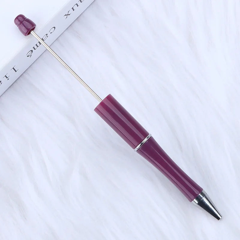 30Pcs DIY Beadable Ballpoint Ball Pens Gradient Gift Advertising Pens Korean Stationery Pen Making Supplies Gifts Office School