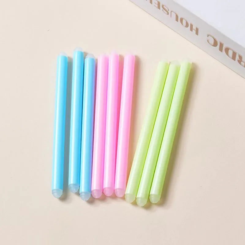 10pcs Erasable Pen Special Eraser Rubber Stick Creative Stationery School Office Supplies Cute Cartoon Children Learning Gifts