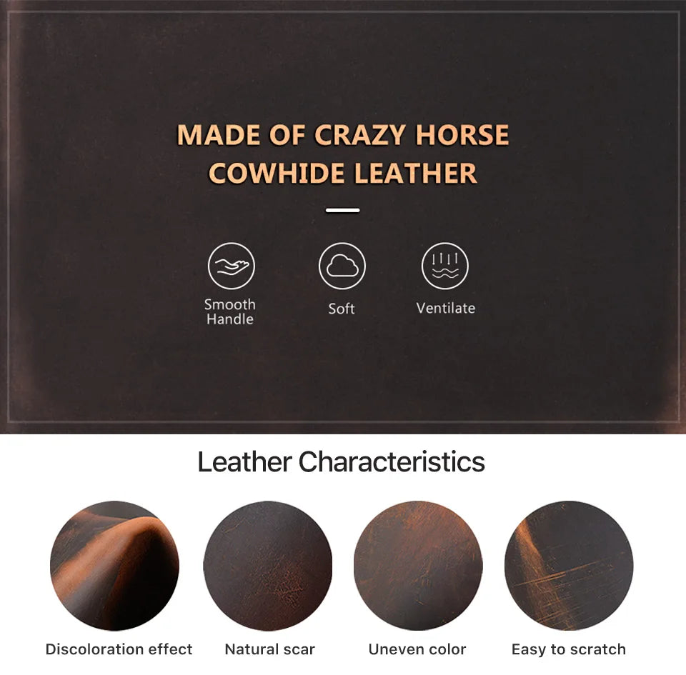 CONTACT'S FAMILY Handmade Fountain Pen Case Genuine Leather Holder Pencil Pouch Retro Pen Box Organizer School Office Men Women