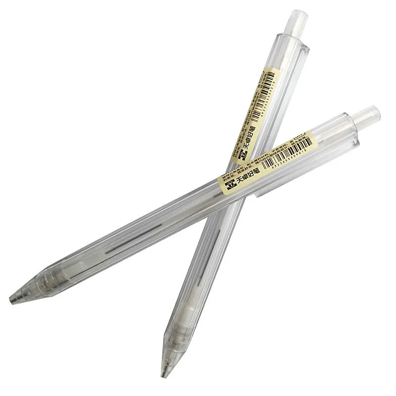3pcs Simple Style Clear Automatic Pencil 0.5mm 0.7mm Mechanical Pencils Student Office Stationery Supplies