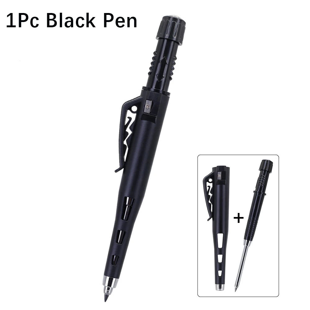 High Quality 2.8mm Woodworking Mechanical Pencil Protective Case with Built-In Pencil Sharpener Deep Hole Marking Pencil
