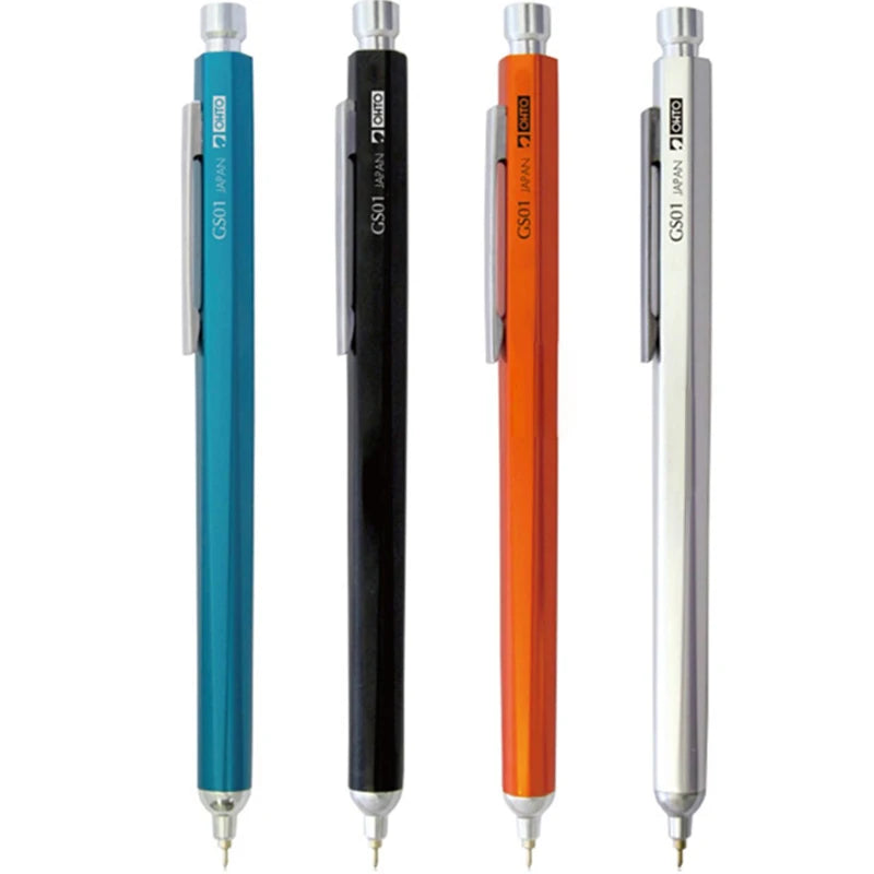 Japan OHTO GS01 Ballpoint Pen Oil Black Ink Metal Rod G2 Retractable Refill 0.7mm Smooth Writing Office Teracher Supplies