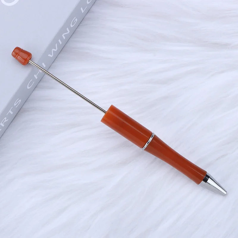 30Pcs DIY Beadable Ballpoint Ball Pens Gradient Gift Advertising Pens Korean Stationery Pen Making Supplies Gifts Office School