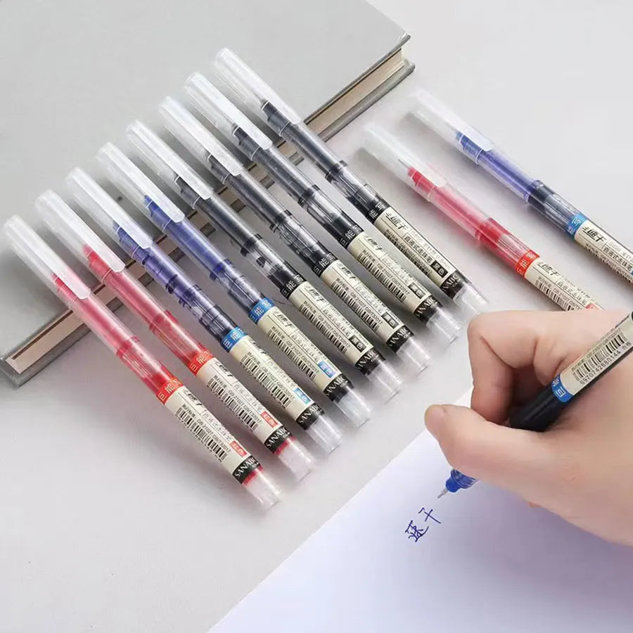 6 mixed color pack,ballpoint pen, quick drying ballpoint pen,neutral pen, student water-based pen, office stationery special pen