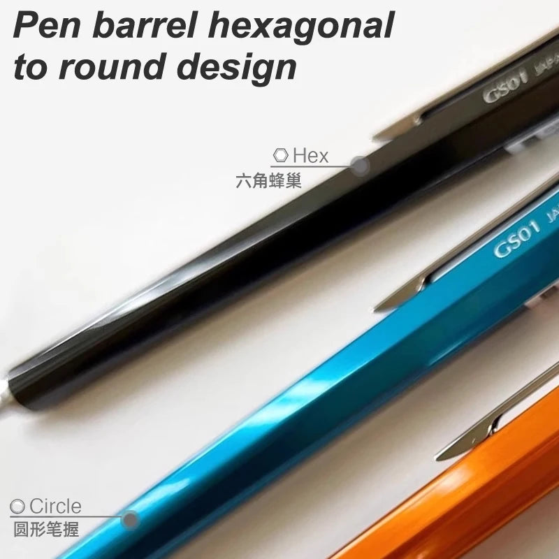Japan OHTO GS01 Ballpoint Pen Oil Black Ink Metal Rod G2 Retractable Refill 0.7mm Smooth Writing Office Teracher Supplies