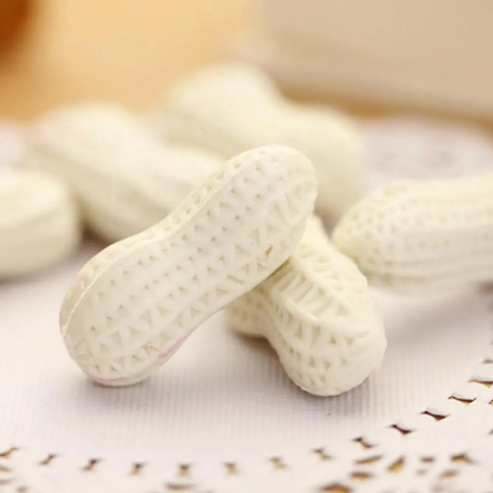 Cute Kawaii Peanut Eraser Rubber Korean Groundnut Stationery School Office Supply Novelty Simulated Peanut Eraser Student Prize