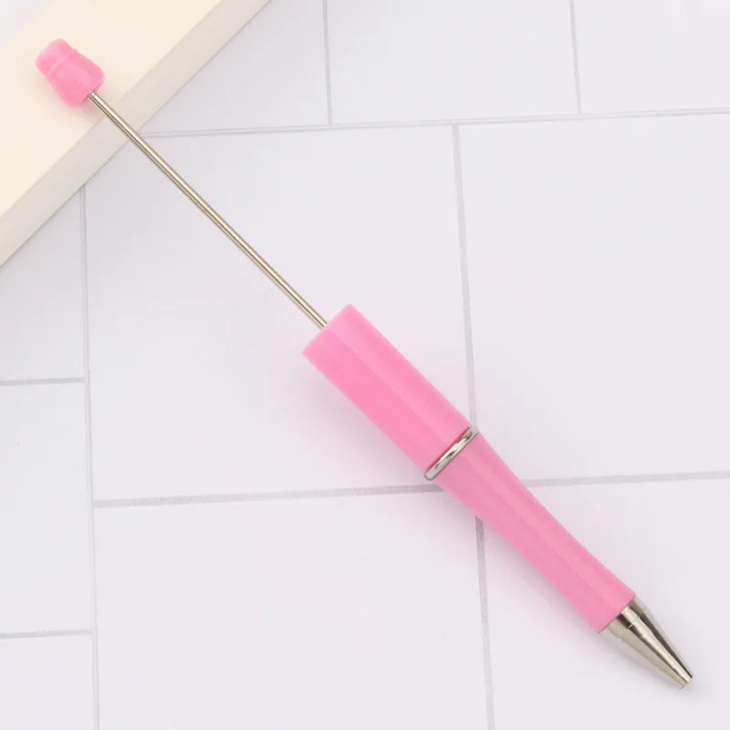 30Pcs DIY Beadable Ballpoint Ball Pens Gradient Gift Advertising Pens Korean Stationery Pen Making Supplies Gifts Office School