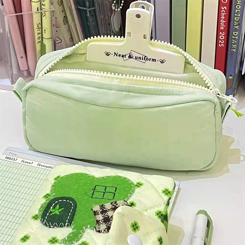 Pencil Case Large Capacity Pencil Pouch Portable 3 Layers Pen Bag Gift for Office School Back To School Stationery Storage Bags