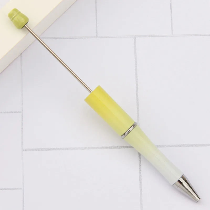 30Pcs DIY Beadable Ballpoint Ball Pens Gradient Gift Advertising Pens Korean Stationery Pen Making Supplies Gifts Office School