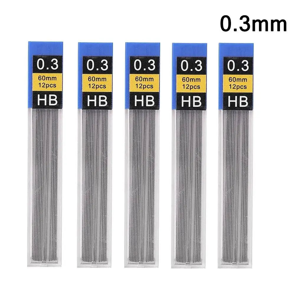 0.5/0.7/0.9/1.3/2.0mm Automatic Pencil Metal Mechanical Pencils Sets With Pencils Grip Leads Art Drawing Student Office Supplies