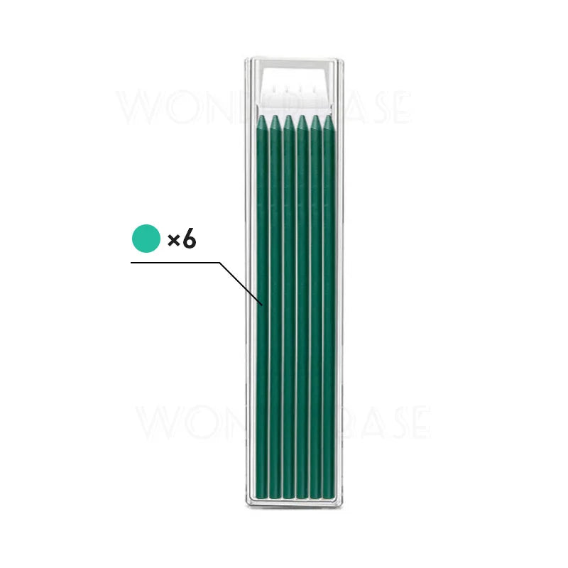 5 Colors 40mm Long Head Carpenter Mechanical Pencil Deep Hole Marker Pencil for Woodworking Construction Home Improvement