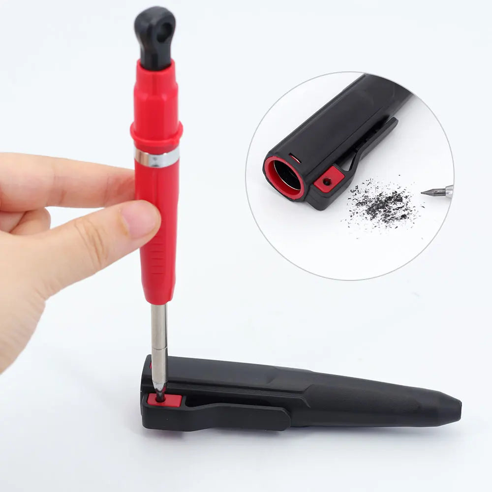 New 2.8mm Magnetic Protective Sheath Woodworking Automatic Pencil Built In Pencil Sharpener Deep Hole Marking Pencil