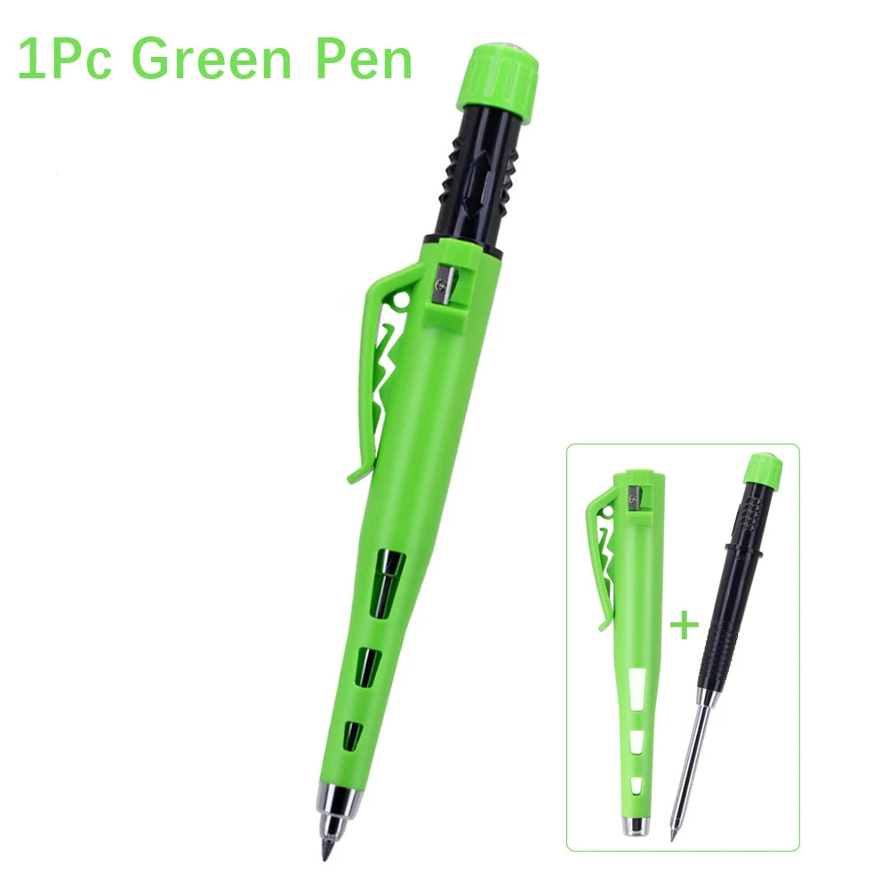 High Quality 2.8mm Woodworking Mechanical Pencil Protective Case with Built-In Pencil Sharpener Deep Hole Marking Pencil