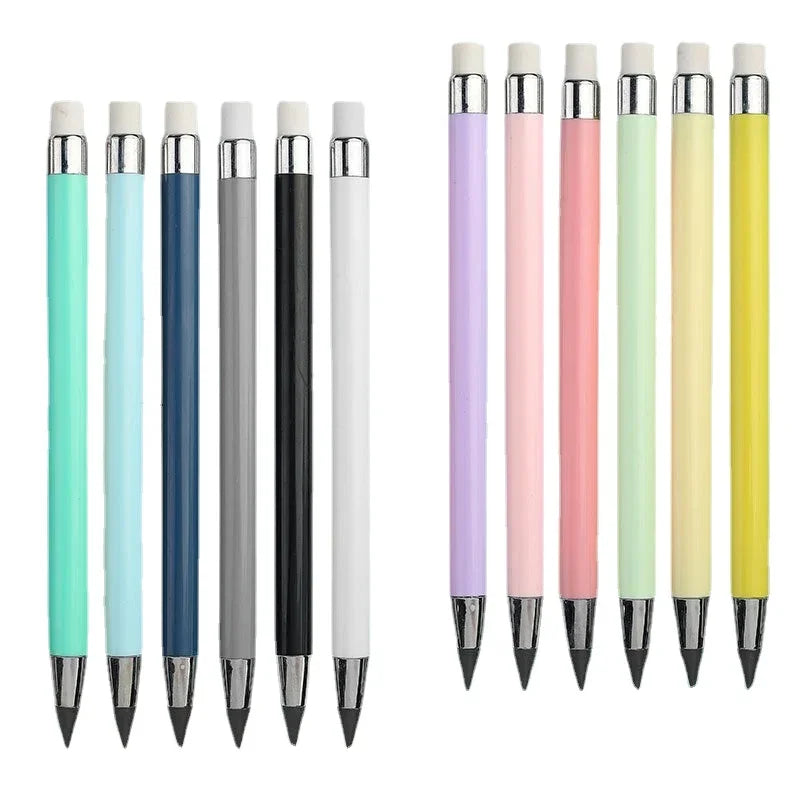 1/6/12 Pcs Eternal Pencil No Ink Infinity Pencils For Kids Art Sketch Drawing Writing Pen Tools Gift School Supplies Stationery