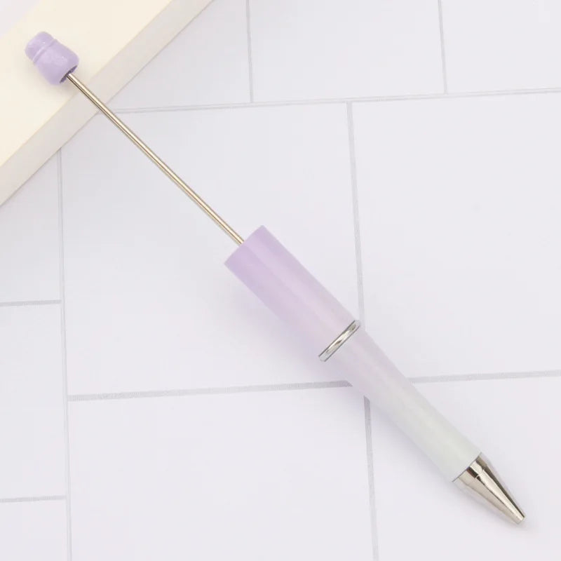 30Pcs DIY Beadable Ballpoint Ball Pens Gradient Gift Advertising Pens Korean Stationery Pen Making Supplies Gifts Office School