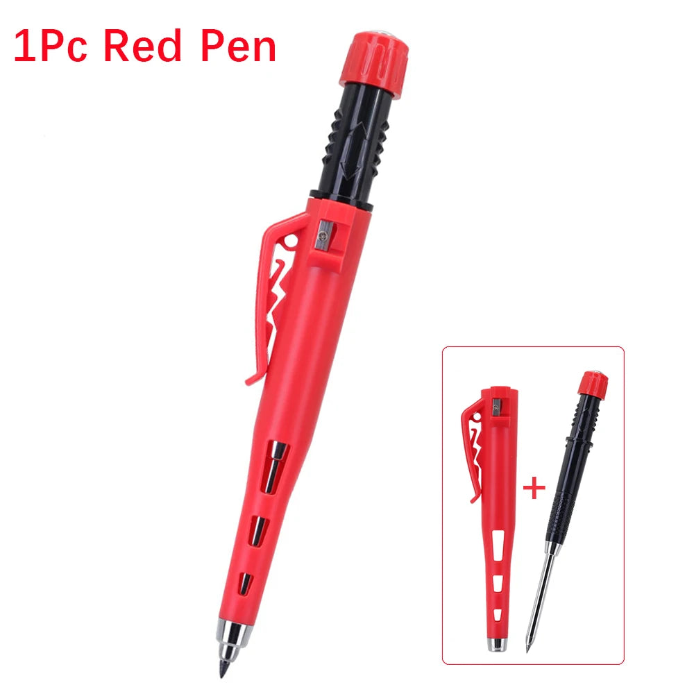High Quality 2.8mm Woodworking Mechanical Pencil Protective Case with Built-In Pencil Sharpener Deep Hole Marking Pencil