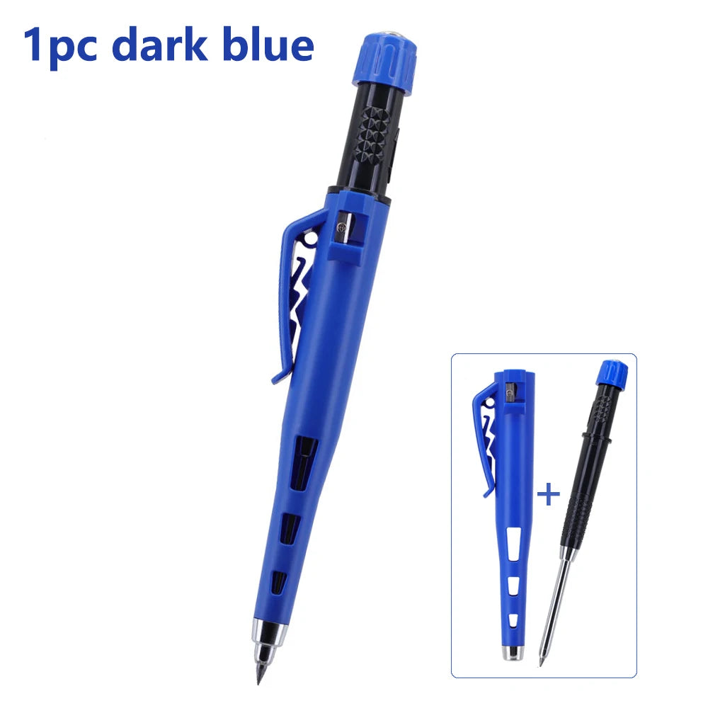 High Quality 2.8mm Woodworking Mechanical Pencil Protective Case with Built-In Pencil Sharpener Deep Hole Marking Pencil
