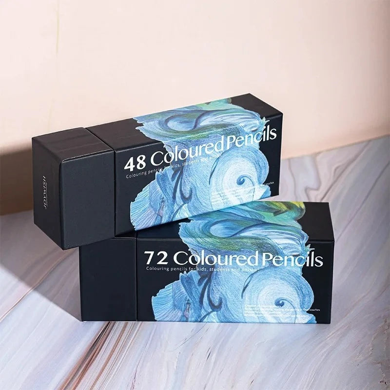 12/36/48/72 Professional Wooden Colored Pencils Set Hexagon Handle Artist Painting Drawing Sketching Art Design Oily Pencils